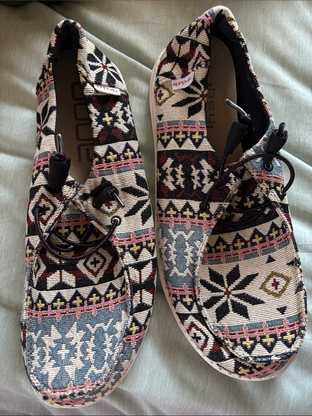 Hey Dude Women's Slip-On Flats in Cream, Black, Blue, Pink, Brown